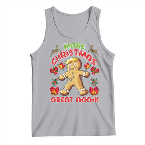 Christmas Trump Gingerbread Tank Top Make Xmas Great Again Funny Cookies TS02 Athletic Heather Print Your Wear