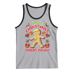 Christmas Trump Gingerbread Tank Top Make Xmas Great Again Funny Cookies TS02 Athletic Heather Black Print Your Wear