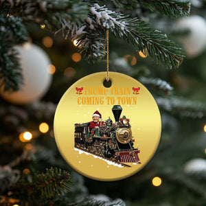 Xmas Trump Christmas Ornament Trump Train Is Coming To Town TS02 Print Your Wear