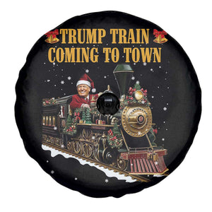 Christmas Trump Spare Tire Cover Trump Train Is Coming To Town TS02 Print Your Wear