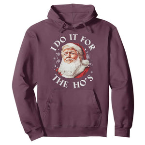 Christmas Trump Hoodie I Do It For The Hos Santa Donald TS02 Maroon Print Your Wear