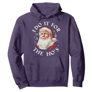 Christmas Trump Hoodie I Do It For The Hos Santa Donald TS02 Purple Print Your Wear