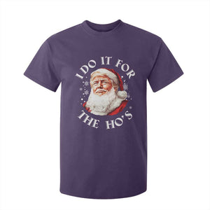 Christmas Trump T Shirt For Kid I Do It For The Hos Santa Donald TS02 Purple Print Your Wear