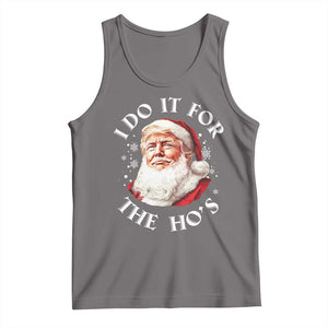 Christmas Trump Tank Top I Do It For The Hos Santa Donald TS02 Deep Heather Print Your Wear