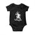 Mythical Krampus Baby Onesie Scary Christmas Horror Occult Holiday Eastern Folklore TS02 Black Print Your Wear