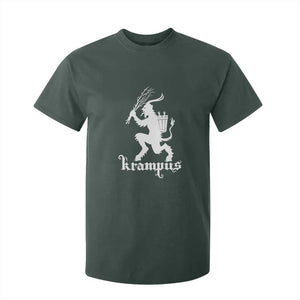 Mythical Krampus T Shirt For Kid Scary Christmas Horror Occult Holiday Eastern Folklore TS02 Dark Forest Green Print Your Wear