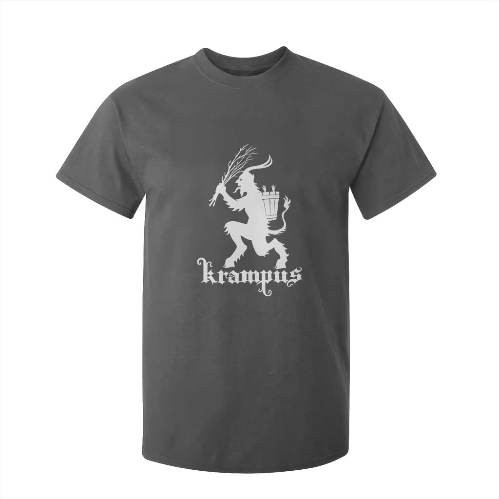 Mythical Krampus T Shirt For Kid Scary Christmas Horror Occult Holiday Eastern Folklore TS02 Dark Heather Print Your Wear