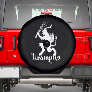 Mythical Krampus Spare Tire Cover Scary Christmas Horror Occult Holiday Eastern Folklore TS02 Black Print Your Wear