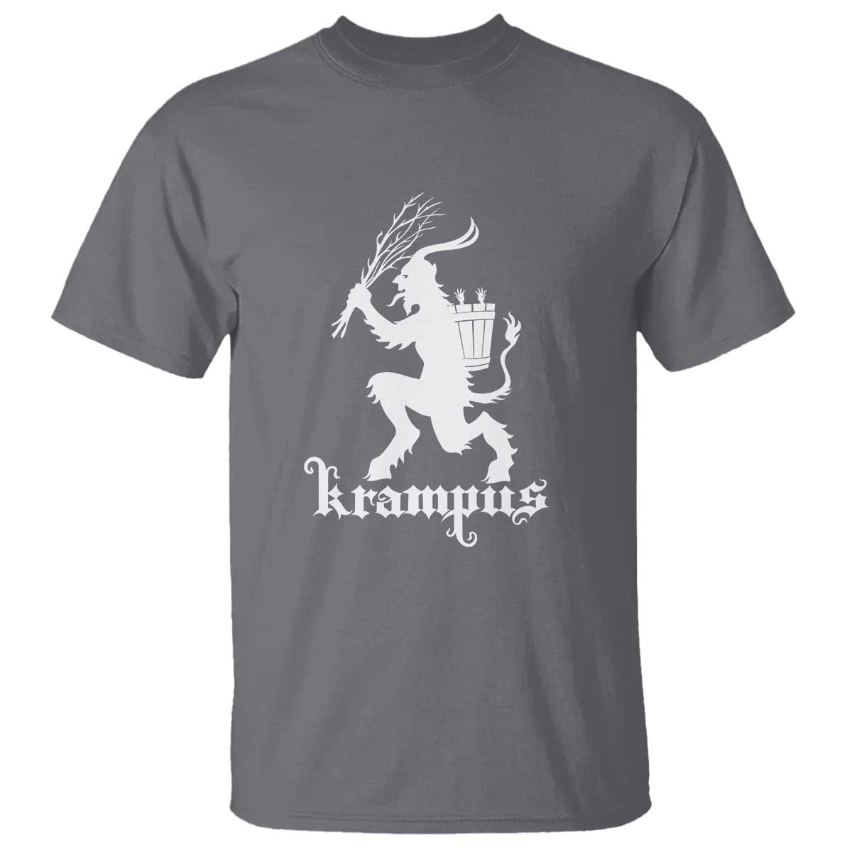 Mythical Krampus T Shirt Scary Christmas Horror Occult Holiday Eastern Folklore TS02 Charcoal Print Your Wear