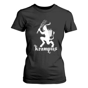 Mythical Krampus T Shirt For Women Scary Christmas Horror Occult Holiday Eastern Folklore TS02 Black Print Your Wear