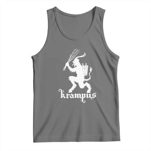 Mythical Krampus Tank Top Scary Christmas Horror Occult Holiday Eastern Folklore TS02 Black Heather Print Your Wear