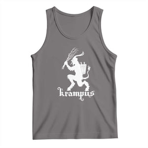 Mythical Krampus Tank Top Scary Christmas Horror Occult Holiday Eastern Folklore TS02 Deep Heather Print Your Wear