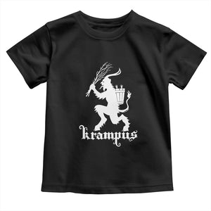 Mythical Krampus Toddler T Shirt Scary Christmas Horror Occult Holiday Eastern Folklore TS02 Black Print Your Wear