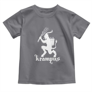 Mythical Krampus Toddler T Shirt Scary Christmas Horror Occult Holiday Eastern Folklore TS02 Charcoal Print Your Wear