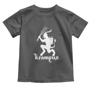 Mythical Krampus Toddler T Shirt Scary Christmas Horror Occult Holiday Eastern Folklore TS02 Dark Heather Print Your Wear