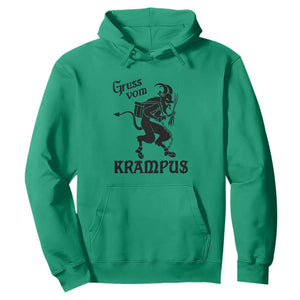 Krampus Hoodie Gruss Vom Greetings TS02 Irish Green Print Your Wear