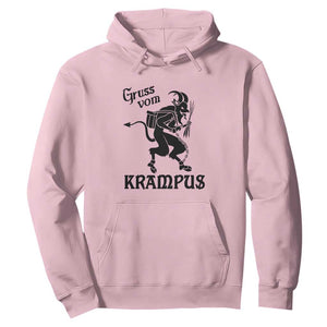 Krampus Hoodie Gruss Vom Greetings TS02 Light Pink Print Your Wear