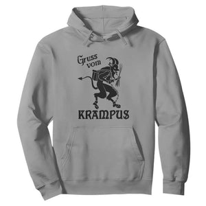 Krampus Hoodie Gruss Vom Greetings TS02 Sport Gray Print Your Wear