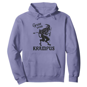 Krampus Hoodie Gruss Vom Greetings TS02 Violet Print Your Wear