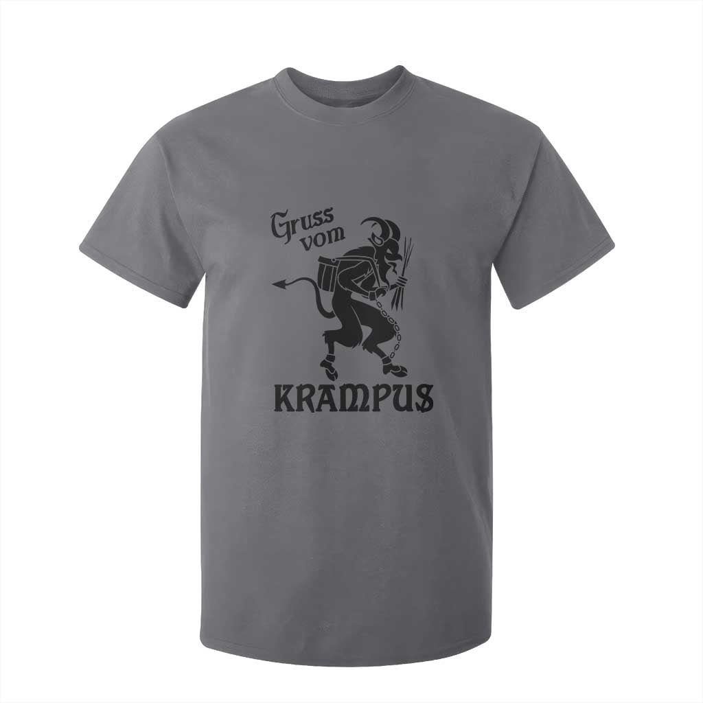 Krampus T Shirt For Kid Gruss Vom Greetings TS02 Charcoal Print Your Wear