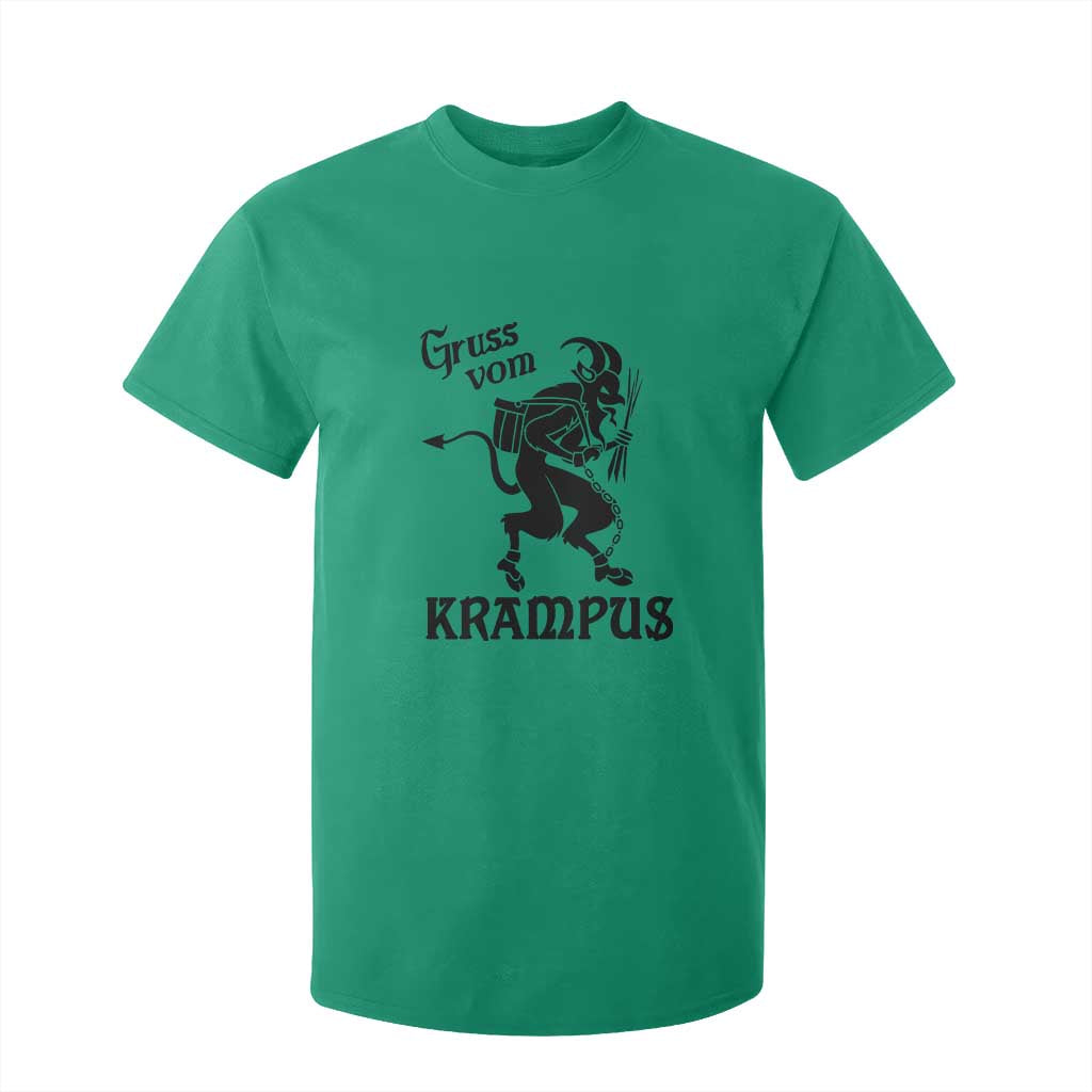 Krampus T Shirt For Kid Gruss Vom Greetings TS02 Irish Green Print Your Wear
