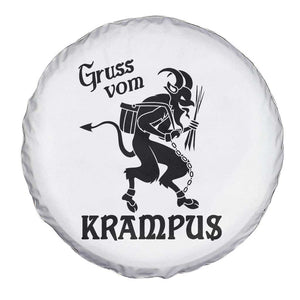 Krampus Spare Tire Cover Gruss Vom Greetings TS02 Print Your Wear