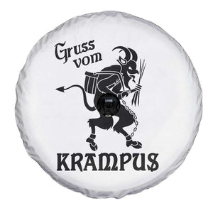 Krampus Spare Tire Cover Gruss Vom Greetings TS02 Print Your Wear