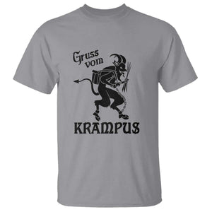 Krampus T Shirt Gruss Vom Greetings TS02 Sport Gray Print Your Wear
