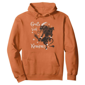 Mythical Krampus Hoodie Gruss Vom Christmas Horror Figure Greeting TS02 Orange Print Your Wear