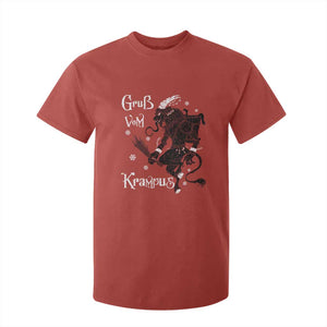 Mythical Krampus T Shirt For Kid Gruss Vom Christmas Horror Figure Greeting TS02 Red Print Your Wear