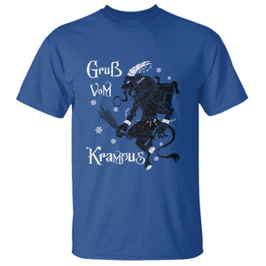 Mythical Krampus T Shirt Gruss Vom Christmas Horror Figure Greeting TS02 Royal Blue Print Your Wear