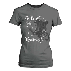 Mythical Krampus T Shirt For Women Gruss Vom Christmas Horror Figure Greeting TS02 Dark Heather Print Your Wear