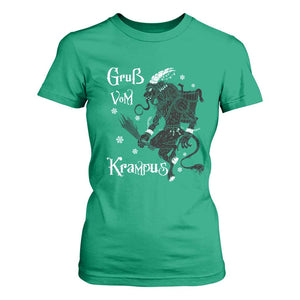 Mythical Krampus T Shirt For Women Gruss Vom Christmas Horror Figure Greeting TS02 Irish Green Print Your Wear