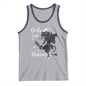 Mythical Krampus Tank Top Gruss Vom Christmas Horror Figure Greeting TS02 Athletic Heather Navy Print Your Wear