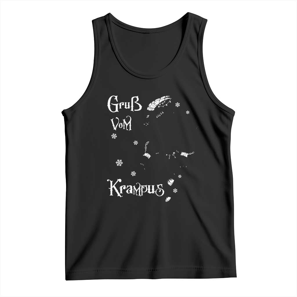 Mythical Krampus Tank Top Gruss Vom Christmas Horror Figure Greeting TS02 Black Print Your Wear