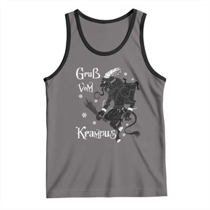 Mythical Krampus Tank Top Gruss Vom Christmas Horror Figure Greeting TS02 Deep Heather Black Print Your Wear