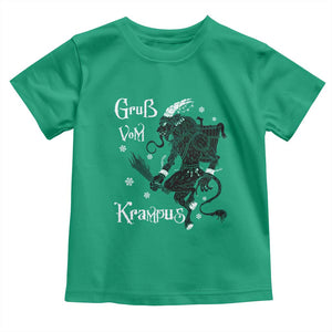 Mythical Krampus Toddler T Shirt Gruss Vom Christmas Horror Figure Greeting TS02 Irish Green Print Your Wear