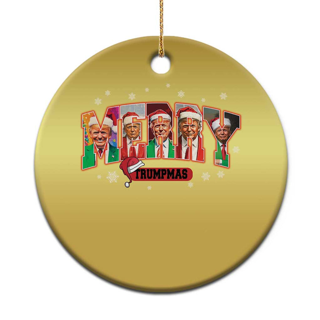 Xmas Trump Christmas Ornament Merry Trumpmas 2024 Santa Donald Funny Xmas Pajamas TS02 Print Your Wear