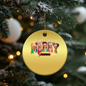 Xmas Trump Christmas Ornament Merry Trumpmas 2024 Santa Donald Funny Xmas Pajamas TS02 Print Your Wear