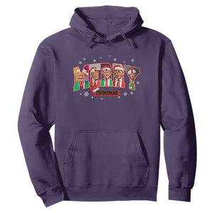 Christmas Trump Hoodie Merry Trumpmas 2024 Santa Donald Funny Xmas Pajamas TS02 Purple Print Your Wear