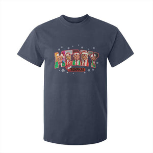 Christmas Trump T Shirt For Kid Merry Trumpmas 2024 Santa Donald Funny Xmas Pajamas TS02 Navy Print Your Wear