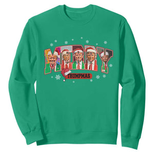 Christmas Trump Sweatshirt Merry Trumpmas 2024 Santa Donald Funny Xmas Pajamas TS02 Irish Green Print Your Wear