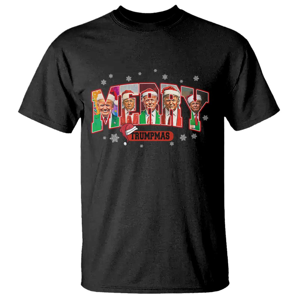 Christmas Trump T Shirt Merry Trumpmas 2024 Santa Donald Funny Xmas Pajamas TS02 Black Print Your Wear