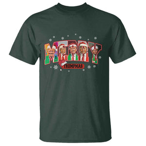 Christmas Trump T Shirt Merry Trumpmas 2024 Santa Donald Funny Xmas Pajamas TS02 Dark Forest Green Print Your Wear