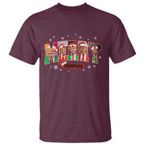 Christmas Trump T Shirt Merry Trumpmas 2024 Santa Donald Funny Xmas Pajamas TS02 Maroon Print Your Wear