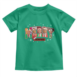 Christmas Trump Toddler T Shirt Merry Trumpmas 2024 Santa Donald Funny Xmas Pajamas TS02 Irish Green Print Your Wear