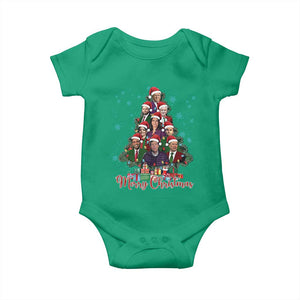 Christmas Trump Supporter Baby Onesie Xmas Tree Dream Team Daddys Home President 45 47 TS02 Irish Green Print Your Wear