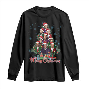 Christmas Trump Supporter Long Sleeve Shirt Xmas Tree Dream Team Daddys Home President 45 47 TS02 Black Print Your Wear