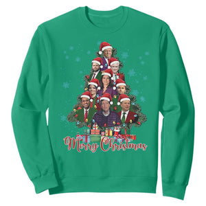 Christmas Trump Supporter Sweatshirt Xmas Tree Dream Team Daddys Home President 45 47 TS02 Irish Green Print Your Wear