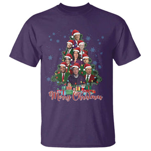 Christmas Trump Supporter T Shirt Xmas Tree Dream Team Daddys Home President 45 47 TS02 Purple Print Your Wear